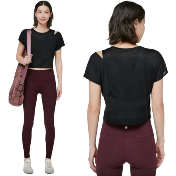lululemon athletica Tops - Lululemon No Inhibitions asymmetrical T-shirt